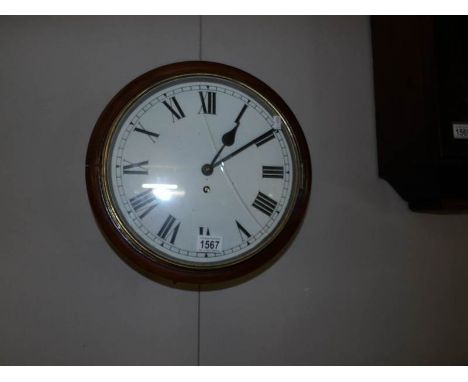 A Fusee wall clock in working order but pendulum needs new feather