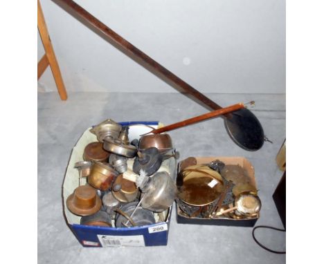 A quantity of clock and oil lamp parts