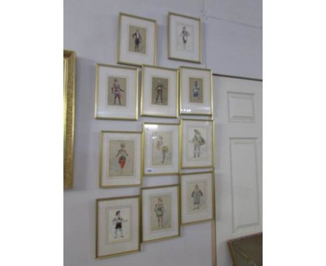 William Charles Pitcher (1858-1925) Wilhelm - 11 original watercolours, Opera Comique, Paris, dated 81, 82, 83. Various costu