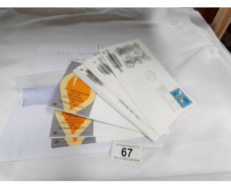 8 envelopes of 1970's United Nations first day covers (59 in total)