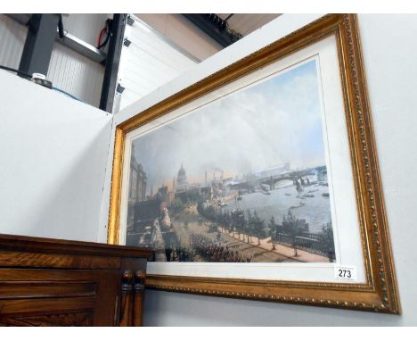 A gilt framed and glazed print