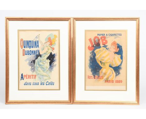 Jules Cheret (1836-1932) Palais de Glace a lithograph in colours, framed, La Diaphane  a lithograph by Jules Cheret and five 