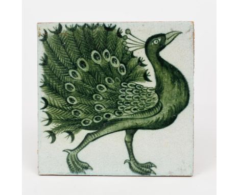 Bonhams : William De Morgan 'Dodo' a Ruby Lustre Animal Tile, circa 1880