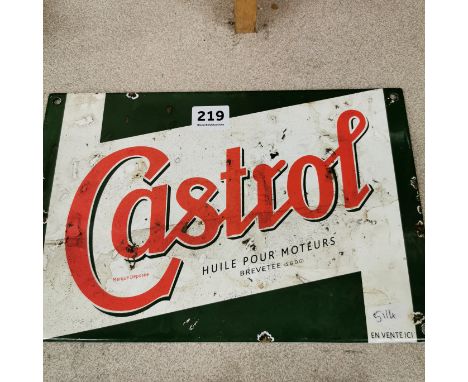 CASTROL ENAMEL SIGN