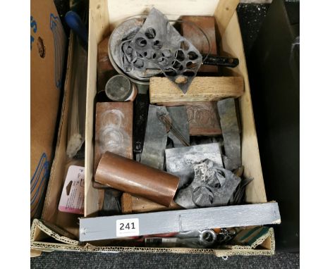 BOX LOT OF TOOLS ETC