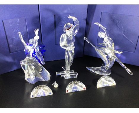 Swarovski Crystal large figures fromthe Magic of Dance trilogy including 'Isadora 2002', 'Antonio 2003' and 'Anna 2004', all 