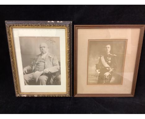 A signed three-quarter length sepia photograph of Prince Alexander of Battenberg (1886-1960), later Marquess of Carisbrooke, 