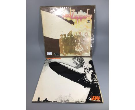 Lez Zeppelin vinyl LP, orange writing, first press, 58#8171 A//1, Atlantic, plum label, Warner Brothers credit, with inner sl