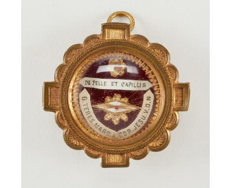 Reliquary reputably containing the skin and hair of St. Teresa Margaret of the Sacred Heart, OCD (Italian, 1747-1770). Born A