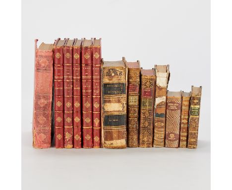 Group of 13 antique books in Spanish including:M. De Pradt, "La Europa Y La America en 1821," part one, published by Juan Pin