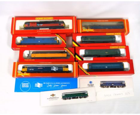Hornby B.R. Class 25 Bo-Bo Diesel Electric Locomotive Blue, R.068; Green, R.072; B.R. Class 29 Diesel Green, R.080; Class 47 