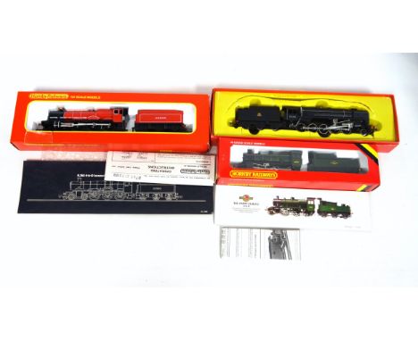 Hornby B.R. 2-10-0 Locomotive Black Livery, R.550;  B.R. Ivatt Class 2 2-6-0 , R.852, and "Lord Westwood" 4-6-0 with tender, 