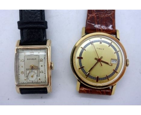 Two gentleman's wristwatches, Timex and Benrus