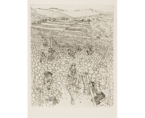 Gross (Anthony) The Very Rich Hours of Le Boulvé, number 110 of 135 copies signed by the author/artist, etched double-page ti