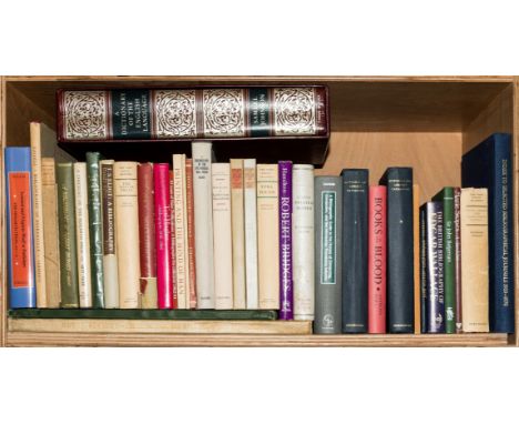 NO RESERVE Bibliography.- Gaskell (Philip) John Baskerville: a Bibliography, Cambridge, 1959; A Bibliography of the Foulis Pr