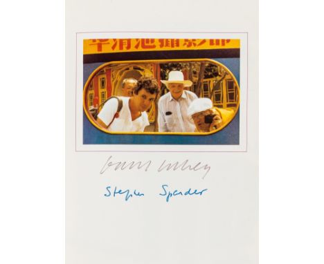 NO RESERVE Spender (Stephen) &amp; David Hockney. China Diary, first edition, signed by the authors on half-title, illustrati