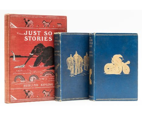 Kipling (Rudyard) The Jungle Book [&amp;] The Second Jungle Book, together 2 vol., first editions, plates and illustrations b