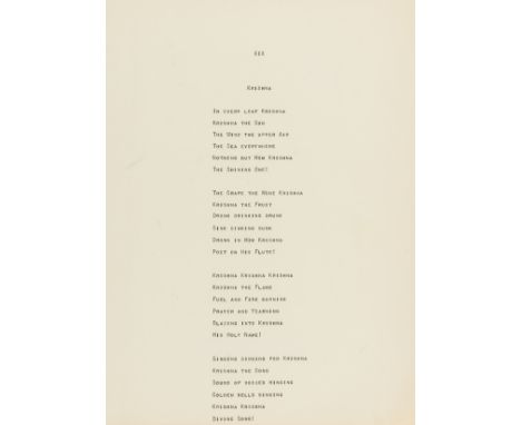 Harwood (Anthony) 8 Poems, number 2 of 100 copies, the author's copy with his wax seal monogram to front free endpaper, prosp