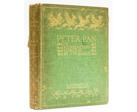 Rackham (Arthur).- Barrie (J.M.) Peter Pan in Kensington Gardens, new edition, 50 tipped-in colour plates by Rackham, caption