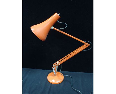A HERBERT TERRY &amp; SONS ANGLEPOISE LAMP model 90, in orange
