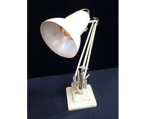 A HERBERT TERRY &amp; SONS LTD ANGLEPOISE LAMP in cream (for re-wiring)
