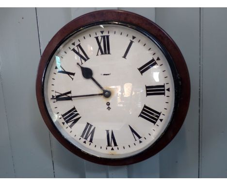 AN OFFICE DIAL CLOCK with Bakelite frame, dial marked with the Government broad arrow (working)