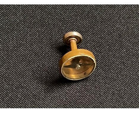 WW2 British RAF / SOE Escape and Evasion Collar Stud Concealed Compass. Working order. 