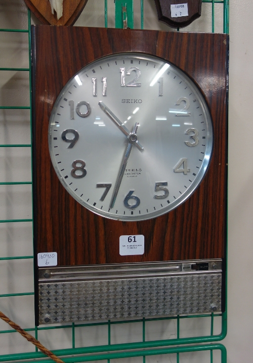 A Seiko transistor striking wall clock