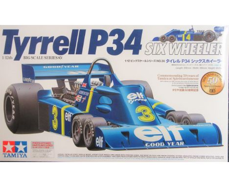 Tyrrell P34 Six Wheeler 1/12th big scale model - The Tyrrell P34 remains the only Formula One car with 6 wheels. In the 1976 