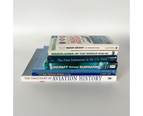 This collection of seven books explores military aviation and naval warfare with an emphasis on historical aircraft, submarin
