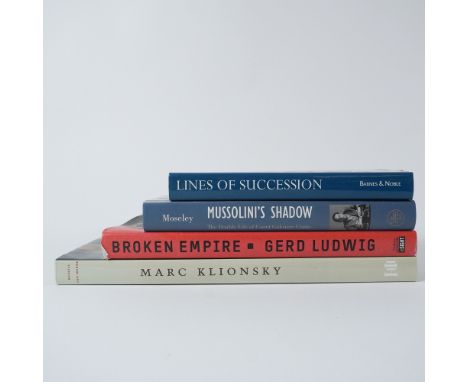 This collection of four hardcover books delves into themes of power, legacy, and downfall, offering insights into political h