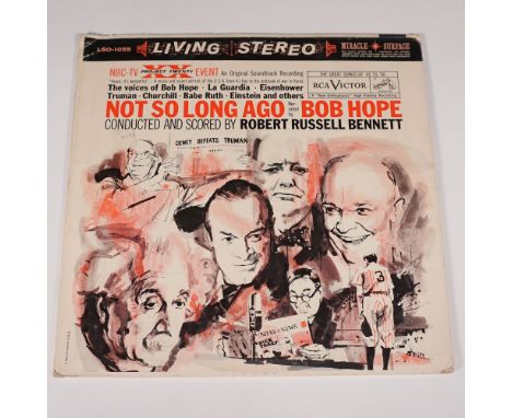 Vintage RCA Victor vinyl LP featuring 'Not So Long Ago', narrated by the legendary Bob Hope. This album blends spoken word, c