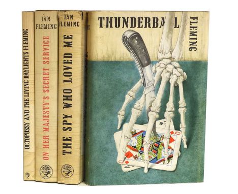 Fleming (Ian). Thunderball. Jonathan Cape, 1961, first edition, original cloth with blind-stamped hand, dust jacket (priced 1