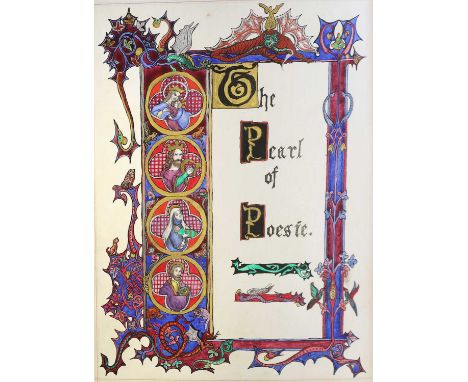 Decorative Manuscript. Lloyd (Pattie), The Pearl of Poesie; being A Collection of Songs and Hymns, from the Holy Scriptures. 