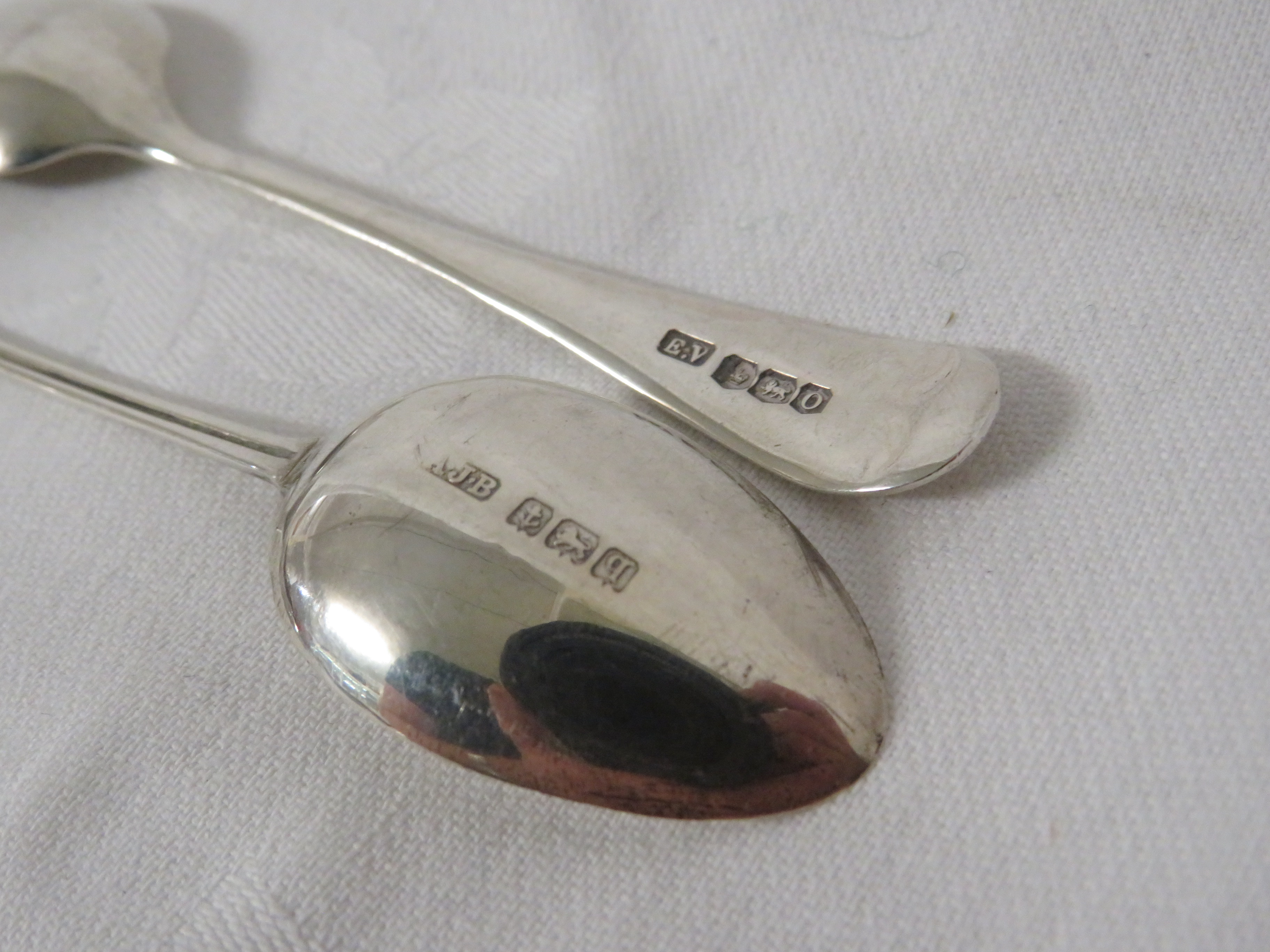 Six silver coffee spoons, marks for Sheffield, 1931, maker's stamp
