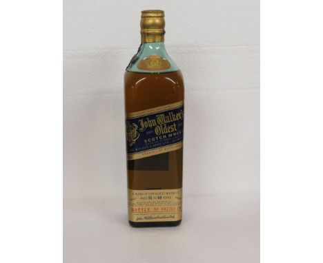 John Walker's Oldest Scotch whisky, a blend of our oldest whiskies aged 15 to 60 years, bottle no 001753 JW, 43% vol, 75cl (o