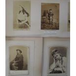 PHOTOGRAPHY, 3 album leaves of carte-de-visite of celebrities of the theatre, opera and