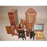 BOOK ENDS, BOOK BOXES, BOOK STANDS (Q).