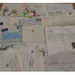 AXEL D'ETTER & LADY ALWEN, correspondence & associated material, mostly relating to authorial