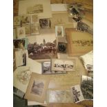 [PHOTOGRAPHY] q. of misc. mostly 19th c. photos, various sizes & formats incl. stereocards (Q).