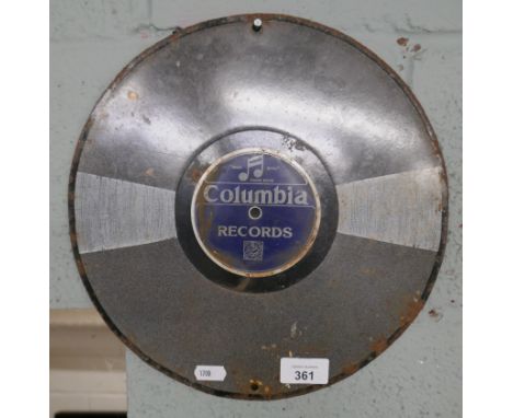 Enamel sign - Columbia records