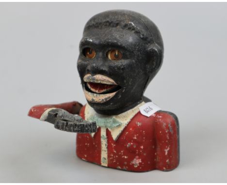 Vintage novelty money box These items are listed on the basis they are illustrative of a bygone culture in which there were d