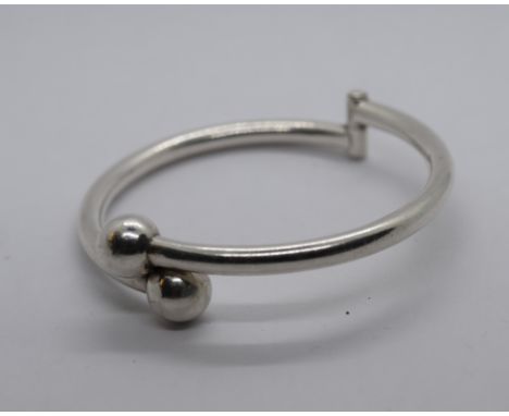 Silver bangle 