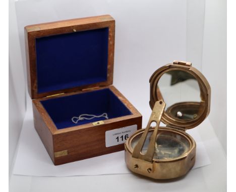 Cased compass 