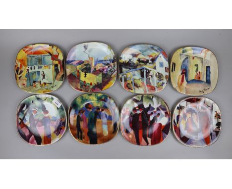 2 sets of Augustus Macke collectors plates