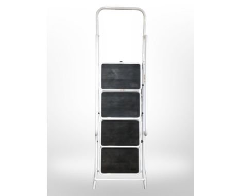 A folding step ladder.