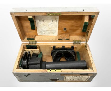 A Second World War gun-sighting scope by Kodak, in case. 