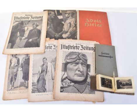 Selection of Third Reich Publications and Propaganda Material. Adolf Hitler: Bilder Aus Dem Leben Des Fuhrers cigarette card 