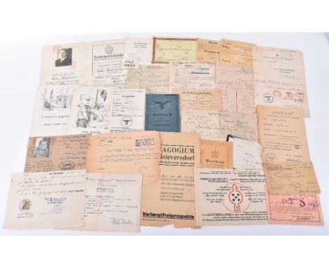 A Quantity of Third Reich Paperwork. Ticket for an SA carnival for Standarte 13, February 1934; various Ausweiss/Sonderauswei