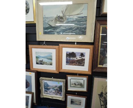 a print of stormy sea and sailors